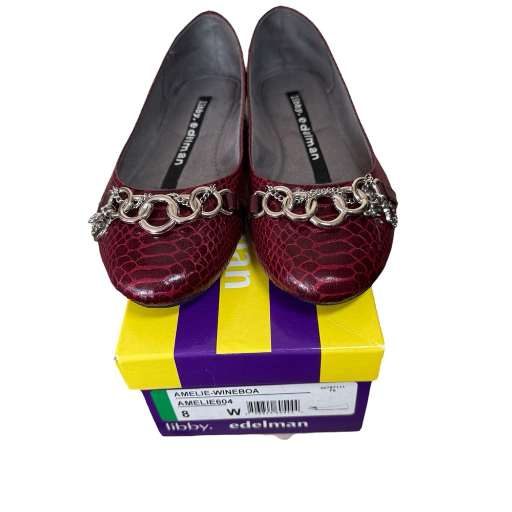 libby. edelman Women's Wine Loafers 8W